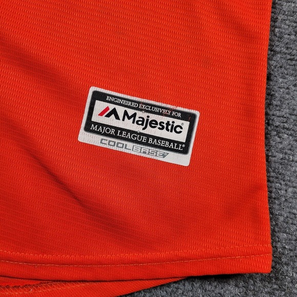 San Francisco Giants Jersey Women S/M Orange MLB Baseball Posey 28 Majestic - Picture 2 of 8